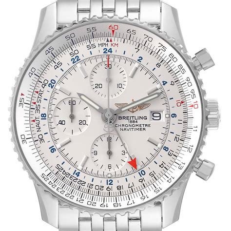 breitling navitimer silver